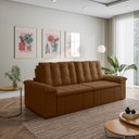 Ver imagem 3 de Sofá Cama Retrátil e Reclinável 4 Lugares 280cm Veludo com Molas Palmeira CabeCasa MadeiraOriginals