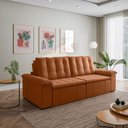 Ver imagem 3 de Sofá Cama Retrátil e Reclinável 4 Lugares 280cm Veludo com Molas Palmeira CabeCasa MadeiraOriginals