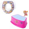 Kit Degrau Infantil Patrulha Canina Rosa + Redutor de Assento C/ Alça Patrulha Canina Colorido - 1