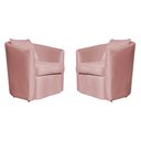 Ver imagem 2 de Kit 2 Poltronas Decorativa Alana Veludo Rosa - Londrilar