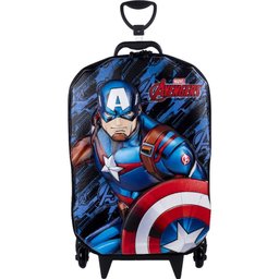 Mochila Infantil com Rodinha Capitao America - 4