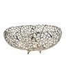 Centro de Mesa Prata Oval 17x39x24cm Fruteira - 1