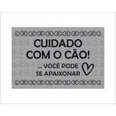 Ver imagem 1 de Tapete Capacho Cuidado com o Cão Você Pode Ser Apaixonar