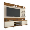 Ver imagem 1 de Home Theater Cedro TV 55" Rodízios Porta Nicho Off White Cumaru Germai