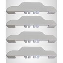 Ver imagem 3 de Kit Completo P/ Cama Box Baú, 12 Pés Varian 13 Cm + 4 Cantoneiras + 2 Puxadores