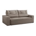 Ver imagem 4 de Sofá Retrátil e Reclinável 2 Lugares com Molas 1,50m Lisboa Suede Cappuccino Mirra Decor