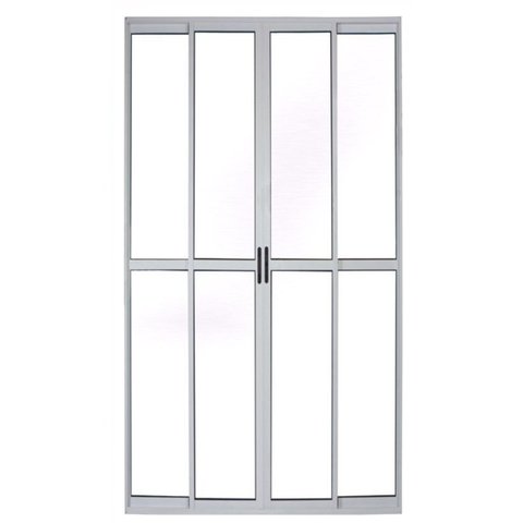 Porta de Sacada de Correr de Alumínio Branco 4 Folhas Cmc Classic - 2,10 (A) X 2,00 (L)