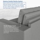 Ver imagem 6 de Sofá Cama Retrátil e Reclinável 4 Lugares 280cm em Veludo Palmeira CabeCasa MadeiraOriginals