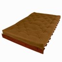 Ver imagem 3 de Sofá Cama Casal Futon Tokio D33 Madeira Maciça Cor Imbuia - Caramelo