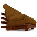 Ver imagem 1 de Sofá Cama Casal Futon Tokio D33 Madeira Maciça Cor Imbuia - Caramelo
