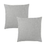 Kit 2 Capas para Almofada em Bouclé Quadrada Várias Cores Cor:cinza Claro - 1