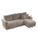 Ver imagem 5 de Sofá Living de 70cm com Braço + 70cm sem Braço Mais Chaise Lado Direito Meu Sofá Online