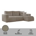 Ver imagem 6 de Sofá Living de 70cm com Braço + 70cm sem Braço Mais Chaise Lado Direito Meu Sofá Online