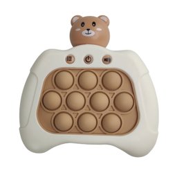 Pop It Mini Game Luzes Som Ursinho Criança Fidget Interativo Sensorial Anti Estresse Relaxa Portatil - 5