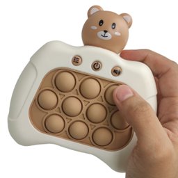 Pop It Mini Game Luzes Som Ursinho Criança Fidget Interativo Sensorial Anti Estresse Relaxa Portatil - 6