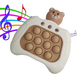 Pop It Mini Game Luzes Som Ursinho Criança Fidget Interativo Sensorial Anti Estresse Relaxa Portatil - 1