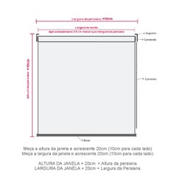 Persiana Double Vision Bege - 1,70m x 1,30m - 4