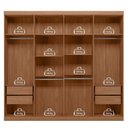 Ver imagem 7 de Guarda Roupa Casal 8 Portas e 4 Gavetas Master New Bege/Jatobá/Areia
