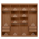 Ver imagem 7 de Guarda-roupa Casal 8 Portas 4 Gavetas Master New