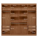 Ver imagem 6 de Guarda Roupa Casal 8 Portas e 4 Gavetas Master New Bege/Jatobá/Areia