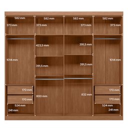 Guarda-roupa Casal 8 Portas 4 Gavetas Master New - 5