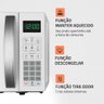 Micro-ondas Mo-01-21-w com Função Tira Odor e Manter Aquecido 21l Mondial - 3