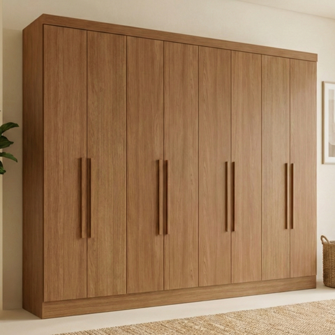 Guarda Roupa Casal 8 Portas 4 Gavetas Master New