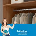Ver imagem 5 de Guarda Roupa Casal 8 Portas 4 Gavetas Master New Marrom/Jatoba