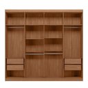 Ver imagem 6 de Guarda Roupa Casal 8 Portas 4 Gavetas Master New Marrom/Jatoba