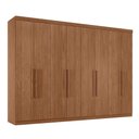Ver imagem 3 de Guarda Roupa Casal 8 Portas 4 Gavetas Master New Marrom/Jatoba