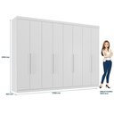 Ver imagem 4 de Guarda Roupa Casal 8 Portas e 4 Gavetas Master New
