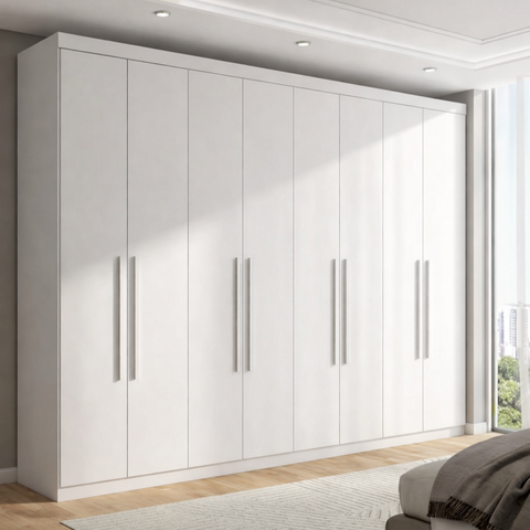 Guarda Roupa Casal 8 Portas e 4 Gavetas Master New