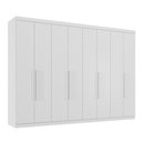 Ver imagem 3 de Guarda Roupa Casal 8 Portas e 4 Gavetas Master New Branco