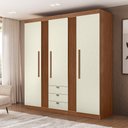 Ver imagem 1 de Guarda-roupa Aurora 03 Portas 3 Gavetas