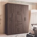 Ver imagem 2 de Guarda-Roupa Verona 8 Portas 2 Gavetas:Ébano