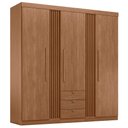 Ver imagem 2 de Guarda-roupa Aurora 03 Portas 3 Gavetas