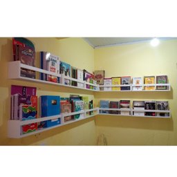 Kit de Nichos Infantis de Parede Para Livros Bonecos Brinquedos Prateleira Organizadora de Pelúcias - 4