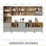 Cozinha Modulada 10 Peças Nesher Rainha Gourmet Ripado 100% Mdf - 14
