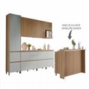 Ver mais imagens de Cozinha Modulada 10 Peças Nesher Rainha Gourmet Ripado 100% Mdf