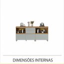 Ver imagem 3 de Cozinha Modulada 10 Peças Nesher Rainha Gourmet Ripado 100% Mdf