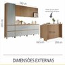 Cozinha Modulada 10 Peças Nesher Rainha Gourmet Ripado 100% Mdf - 13