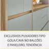 Cozinha Modulada 10 Peças Nesher Rainha Gourmet Ripado 100% Mdf - 6
