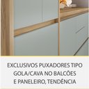 Ver imagem 6 de Cozinha Modulada 10 Peças Nesher Rainha Gourmet Ripado 100% Mdf