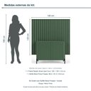 Ver imagem 3 de Kit Smart com Buffet Bend Frisado Principal Incolar Musgo Metal Preto