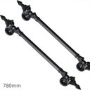 Ver imagem 2 de Puxador Duplo Porta Pivotante Correr Classic 780mm Preto Fosco