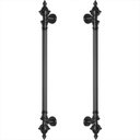 Ver imagem 1 de Puxador Duplo Porta Pivotante Correr Classic 780mm Preto Fosco
