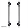 Puxador Duplo Porta Pivotante Correr Classic 780mm Preto Fosco - 6