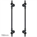 Ver imagem 6 de Puxador Duplo Porta Pivotante Correr Classic 780mm Preto Fosco