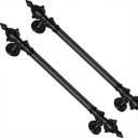 Ver imagem 7 de Puxador Duplo Porta Pivotante Correr Classic 780mm Preto Fosco