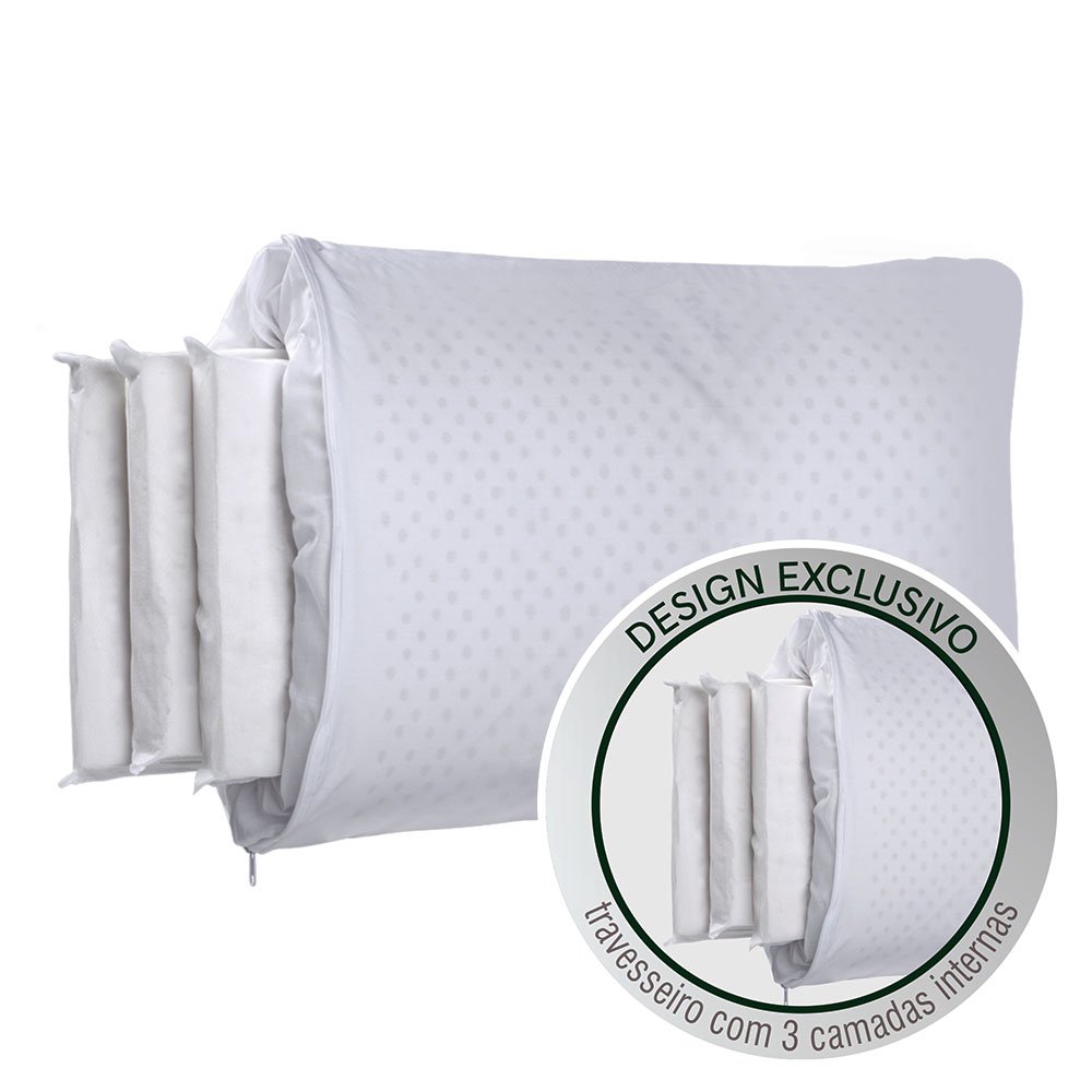 Travesseiro Látex Altura Regulável 50x70cm Duoflex - 3